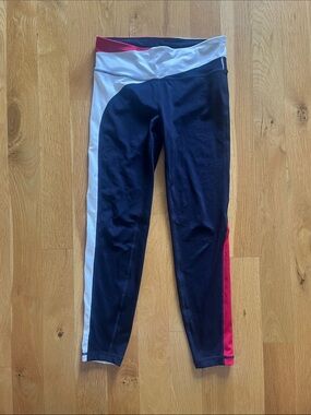 GAP Navy Leggings with White and Red Accents